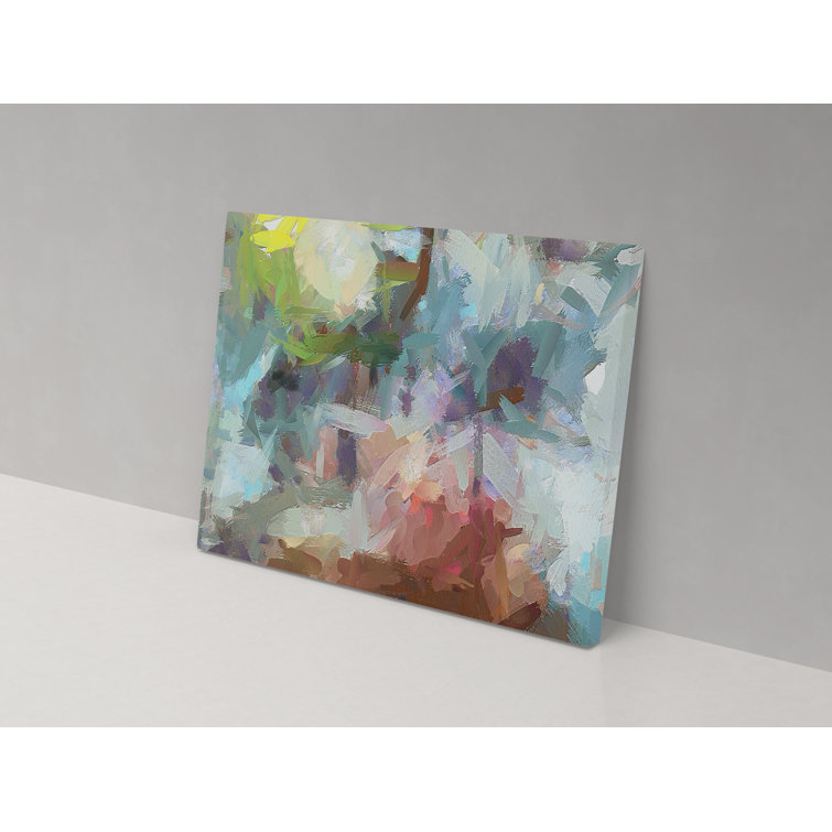 Metro Lane Colour Blur Wrapped Canvas Painting Wayfair.co.uk